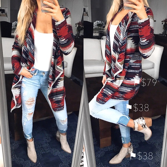 🆕 LUCKY BRAND LOOSE COLORFUL CARDIGAN SWEATER! - Picture 5 of 8